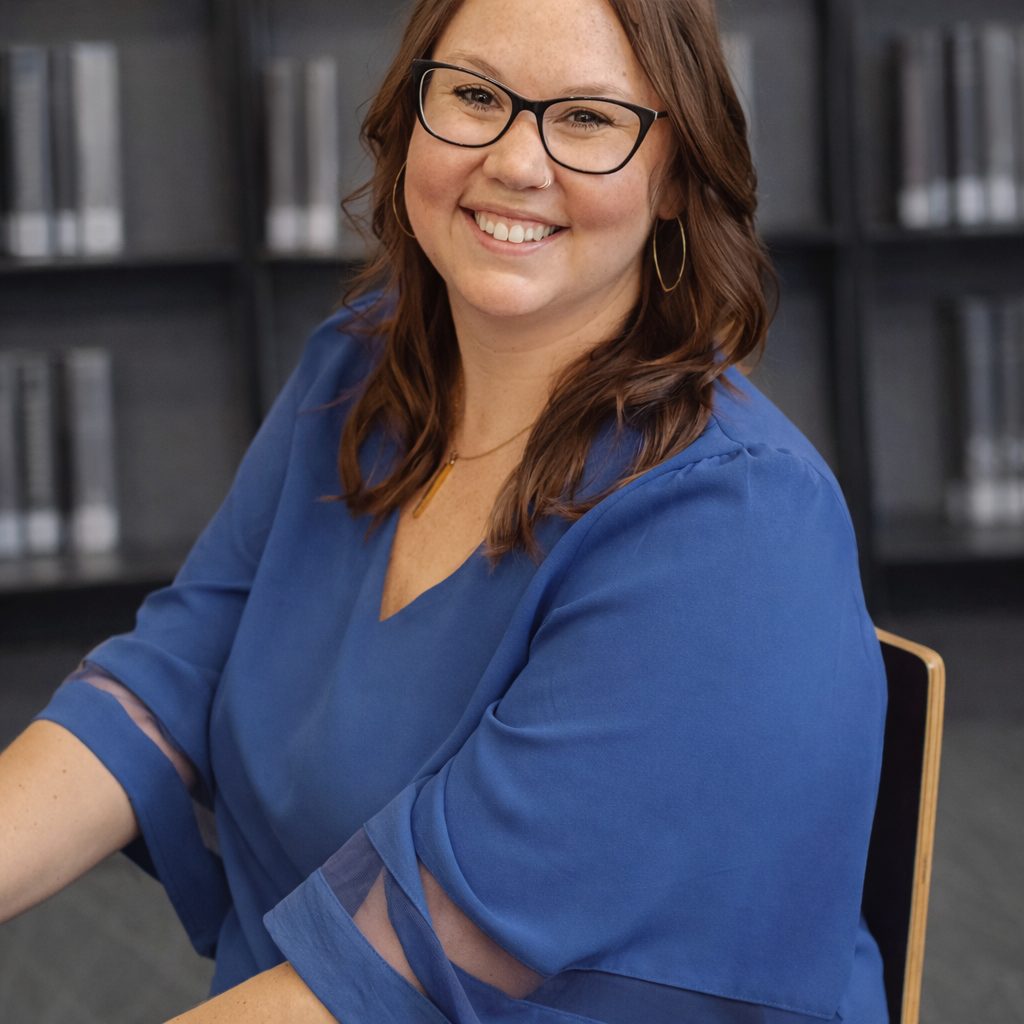 Brianne Birtic, LCSW, seated and smiling